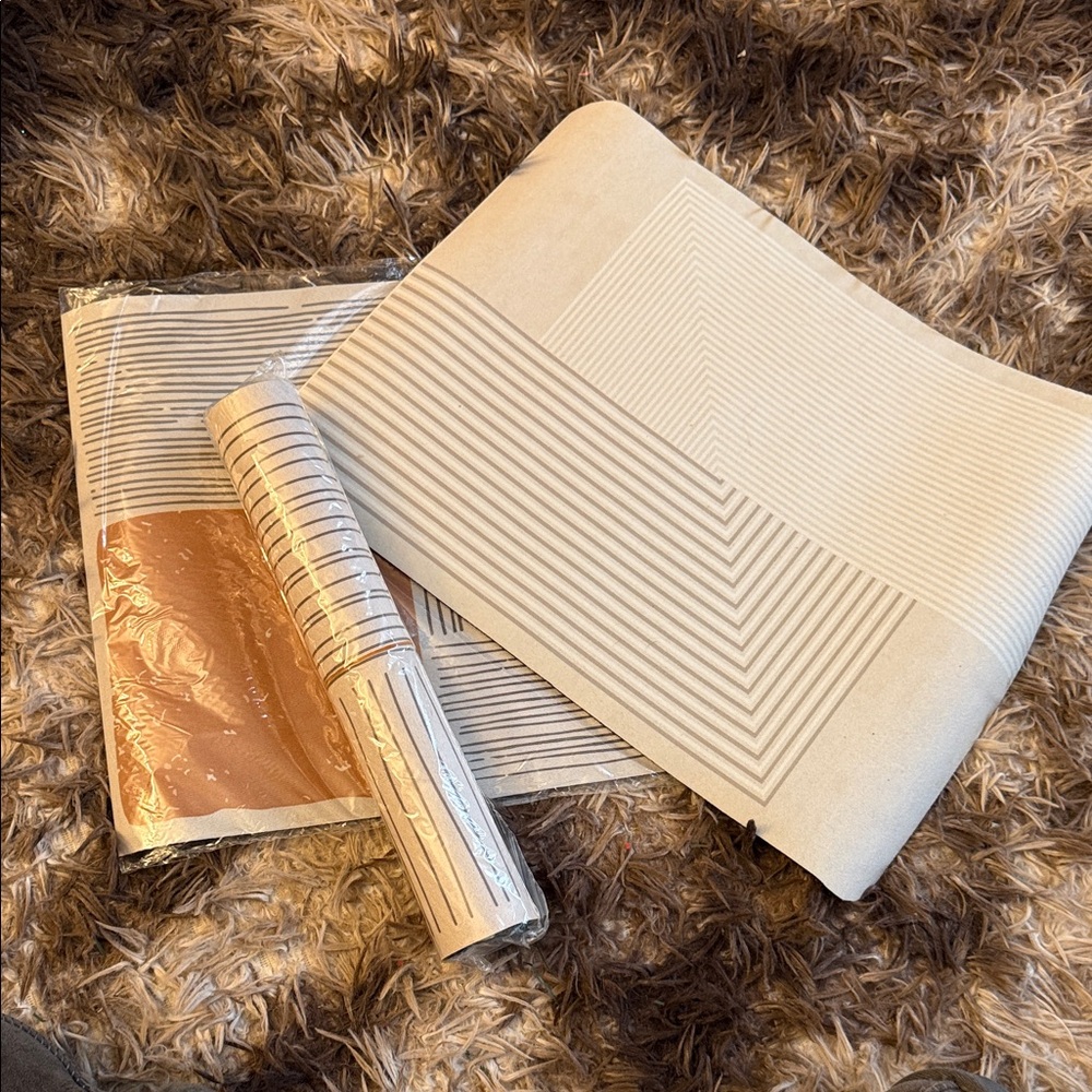 3 Geometric Patterned dish drying mats